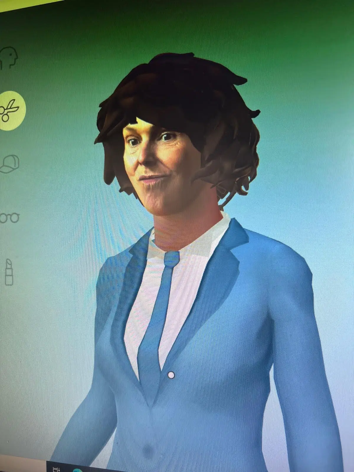 This monstrosity was the outcome of the Ready Player Me "add your photo" capability allowing users to model their avatar's facial features on an actual photo.